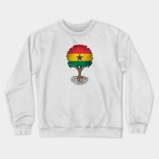 Tree of Life with Ghana Flag Crewneck Sweatshirt